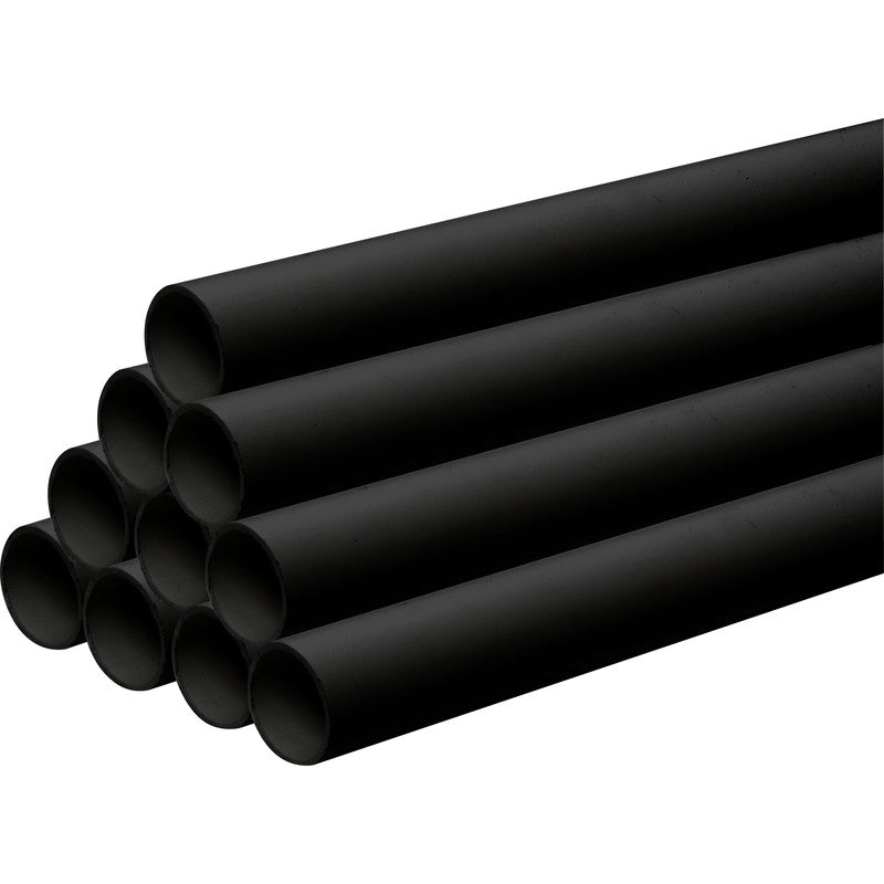 21.5mm 3m PVCu O/F Pipe - Black